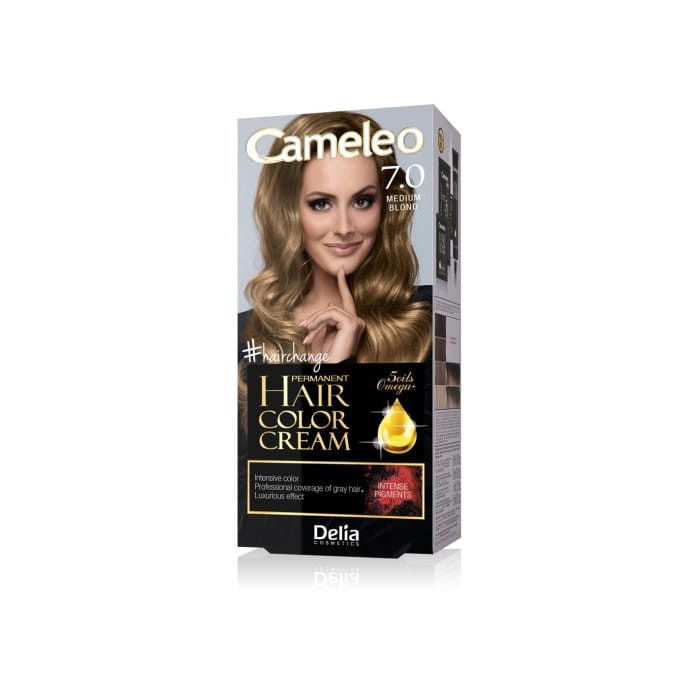 DELIA COSMETICS CAMELEO OMEGA Farba permanentna 7.0 Medium Blond