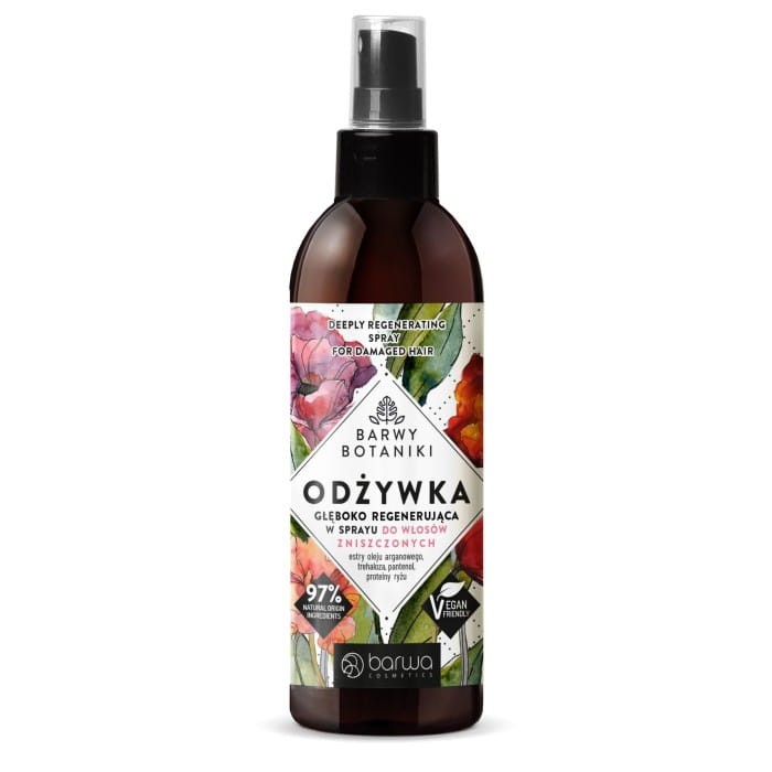 BARWA Barwy Botaniki Odżywka głęboko regenerująca w sprayu do włosów zniszczonych 250ml