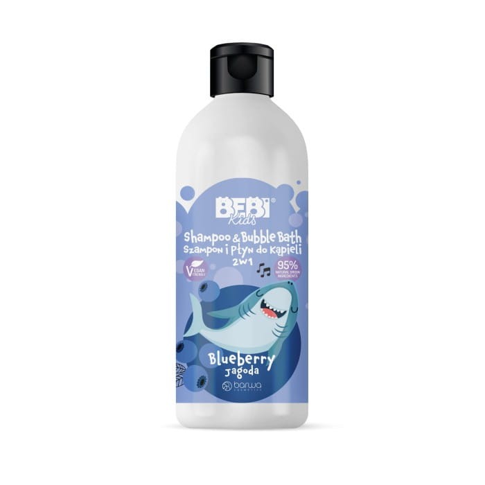BARWA Bebi Kids Szampon i Płyn do kąpieli 2w1 - Jagoda 500ml