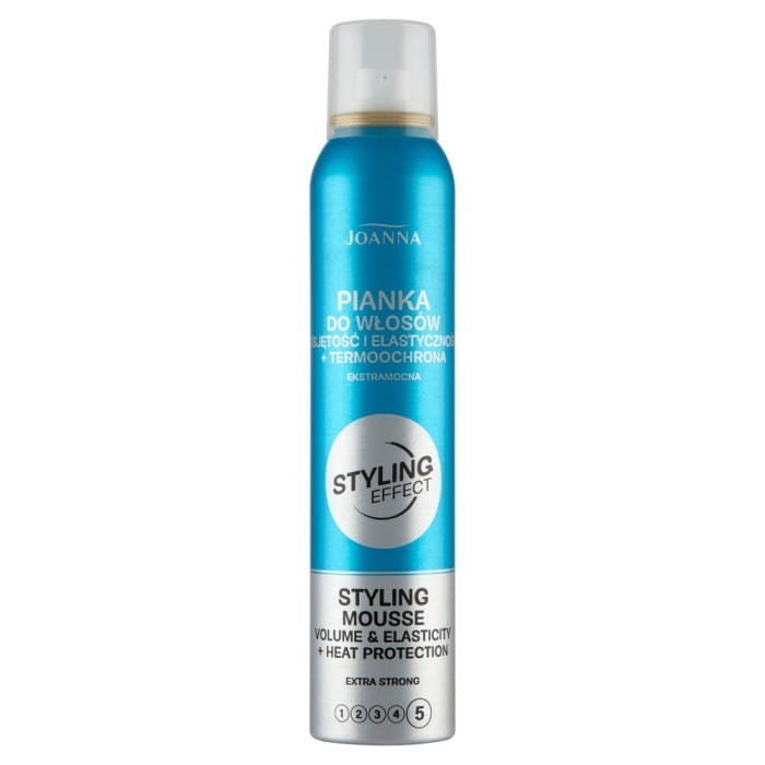 JOANNA Styling Effect Pianka do włosów Objętość i Elastyczność + termoochrona - ekstramocna 150 ml