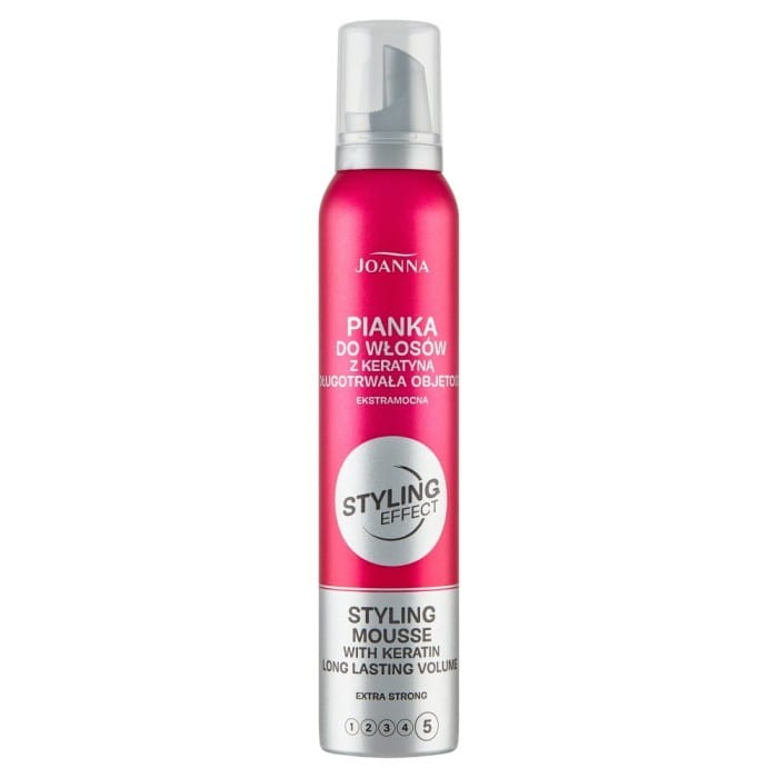 JOANNA Styling Effect Pianka do włosów z keratyną Długotrwała Objętość - ekstramocna 150 ml