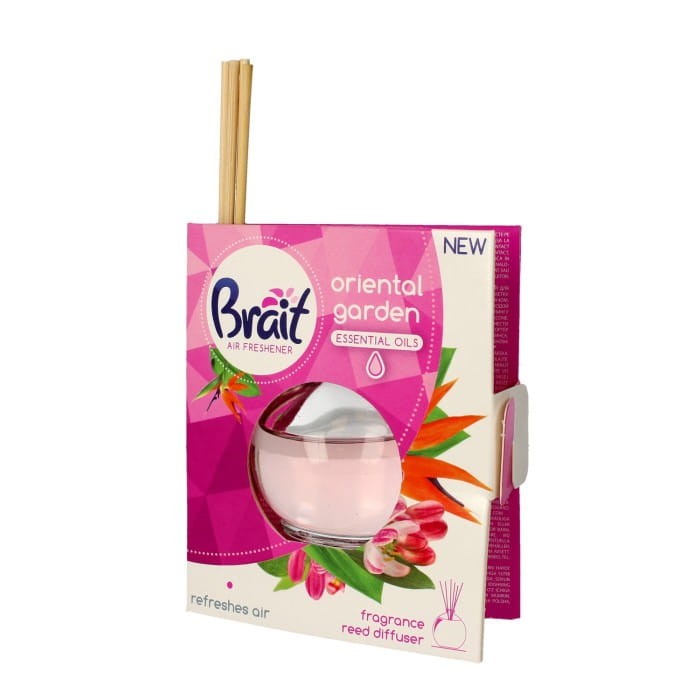Brait Air Freshener Patyczki odświeżające + Płyn Oriental Garden 1op.(4 szt.+40ml)
