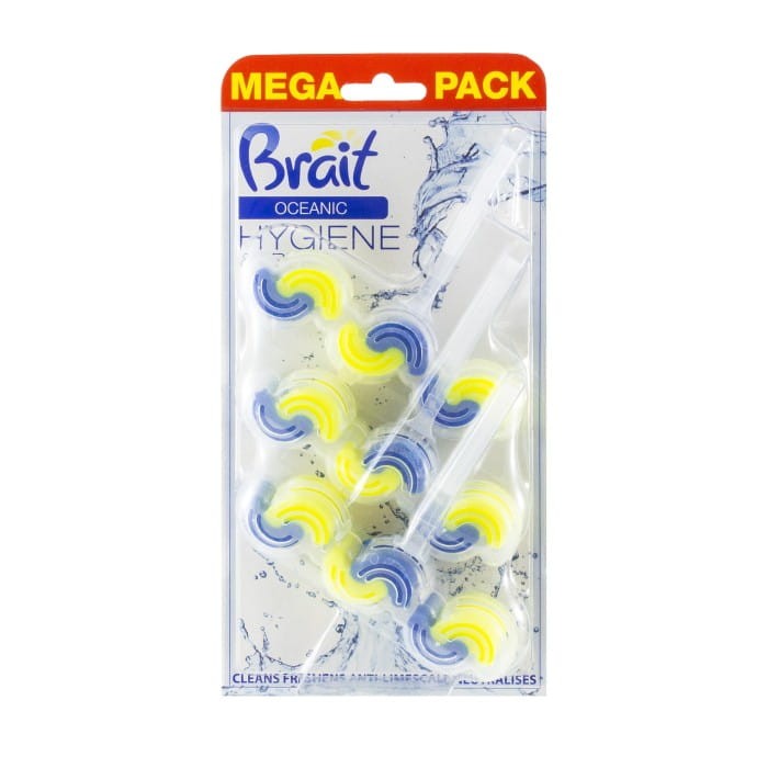Brait Hygiene &amp; Fresh Kostka toaletowa do WC 2-fazowa Oceanic 1op.-3x45g