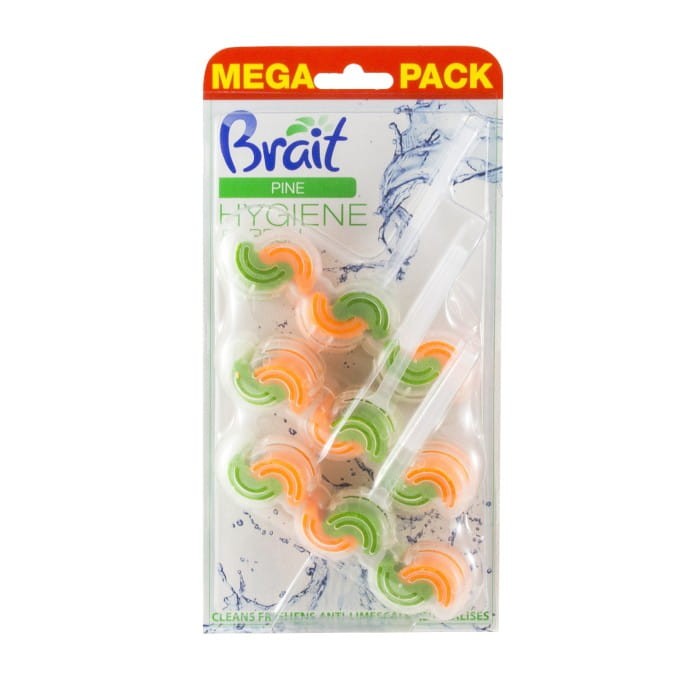 Brait Hygiene &amp; Fresh Kostka toaletowa do WC 2-fazowa Pine 1op.-3x45g