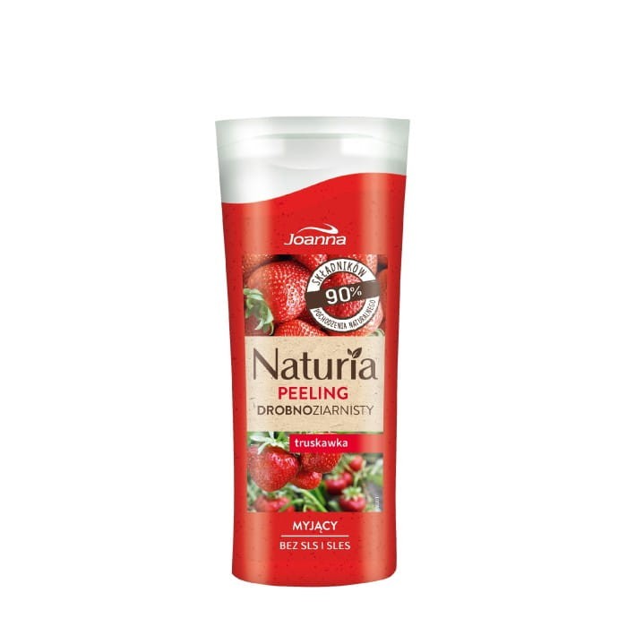 JOANNA Naturia Peeling drobnoziarnisty do ciała Truskawka 100 g
