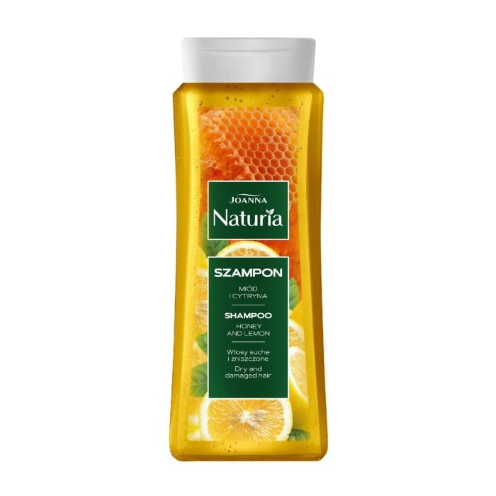JOANNA Naturia Szampon do włosów suchych i zniszczonych - Miód i cytryna 500 ml