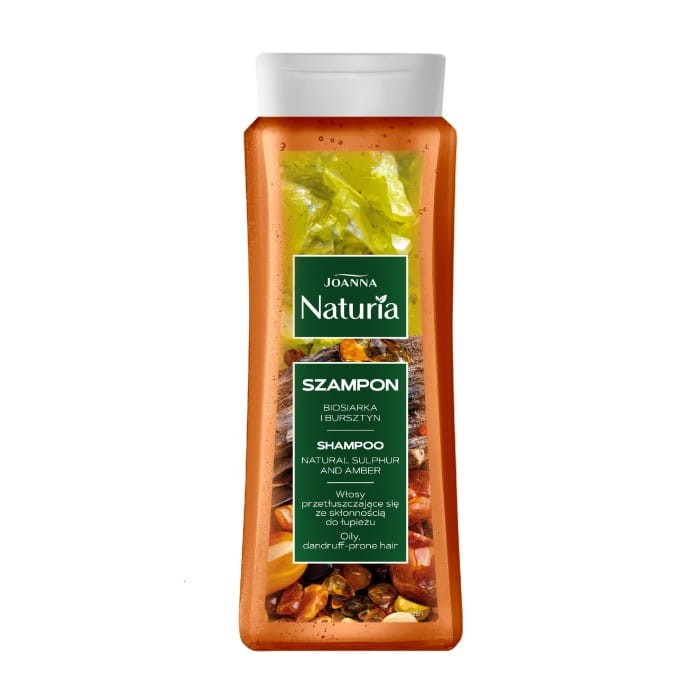 JOANNA Naturia Szampon do włosów przetłuszczających się - Biosiarka i bursztyn 500 ml