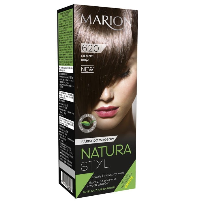 MARION Natura Styl Farba do włosów nr 620 Ciemny brąz