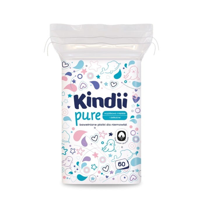 Kindii Baby Sensitive Płatki kosmetyczne 60 szt.