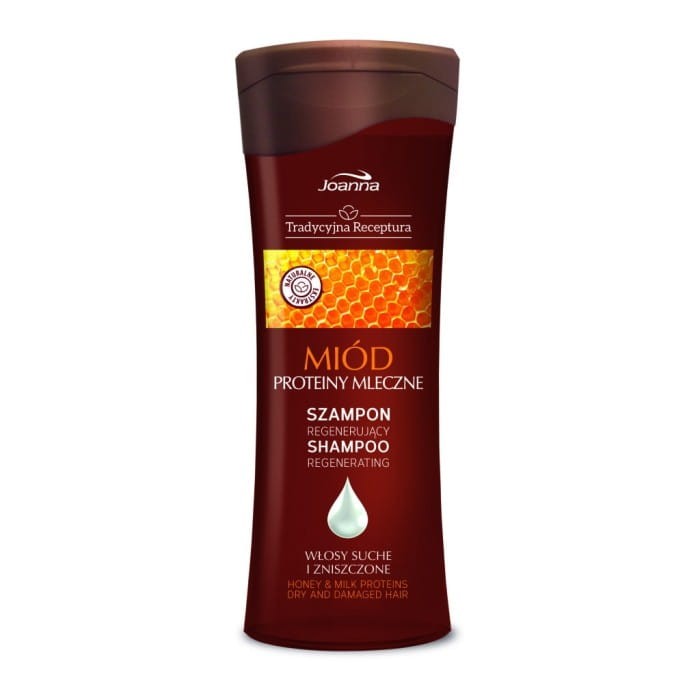 JOANNA Tradycyjna Receptura Szampon regenerujący - Miód i proteiny mleczne 300 ml