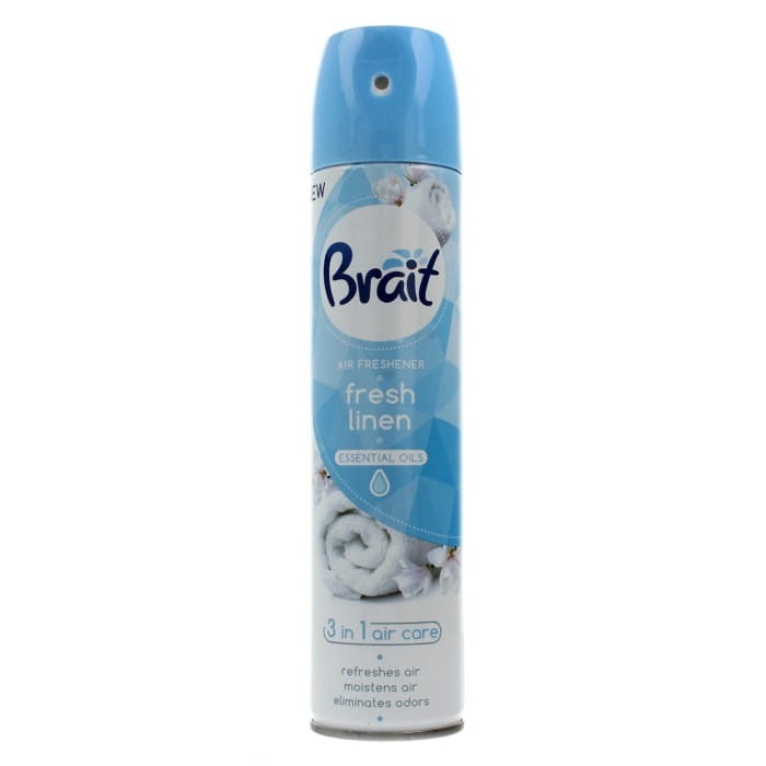Brait Air Care 3in1 Odświeżacz powietrza klasyczny Fresh Linen  300ml