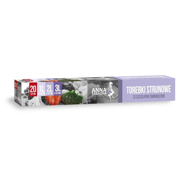 ANNA ZARADNA Torebki strunowe MIX 1L, 2L, 3L - 1op. - 20szt.