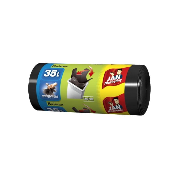 Sarantis Jan Niezbędny Worki na śmieci HD czarne 35L