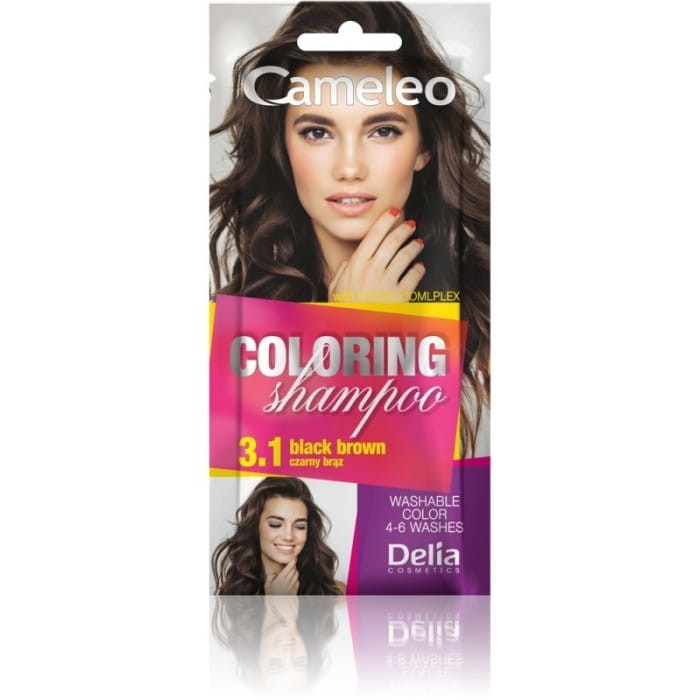 DELIA COSMETICS CAMELEO Szampon koloryzujący nr 3.1 Czarny Brąz 40ml