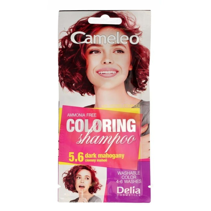 DELIA COSMETICS CAMELEO Szampon koloryzujący nr 5.6 Ciemny Mahoń 40ml
