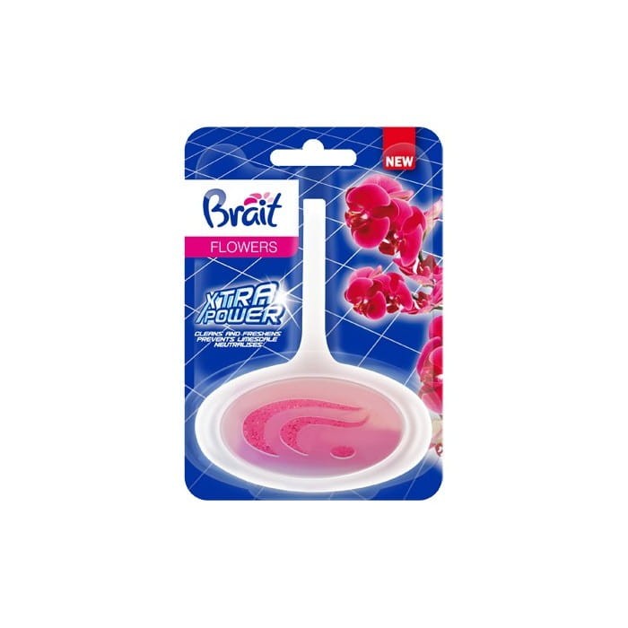 Brait Xtra Power Kostka toaletowa do WC w koszyku -  Flowers 40g