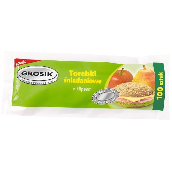 Sarantis Jan Niezbędny Grosik Torebki śniadaniowe 100szt