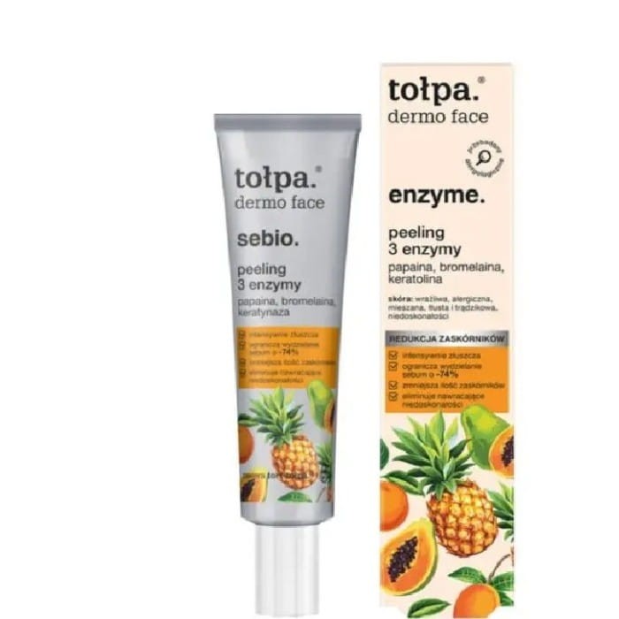 TOŁPA Dermo Face Enzyme Peeling do twarzy - 3 Enzymy 40 ml