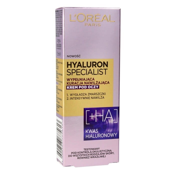 LOREAL Hyaluron Specialist Krem-kuracja nawilżająco wygładzający pod oczy 15 ml