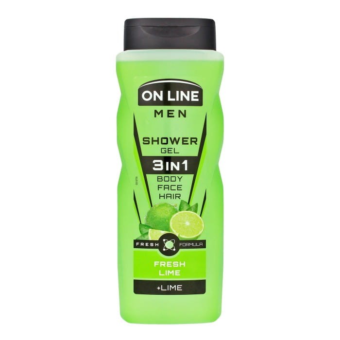 ON LINE Men Żel pod prysznic dla mężczyzn 3w1 Fresh Lime  410 ml