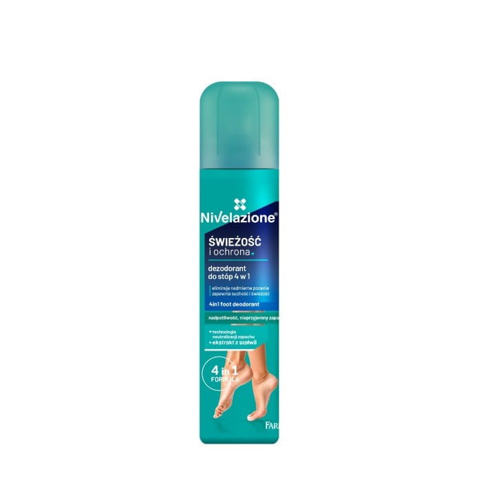 NIVELAZIONE Dezodorant do stóp dla kobiet 4w1 Świeżość i ochrona 180 ml