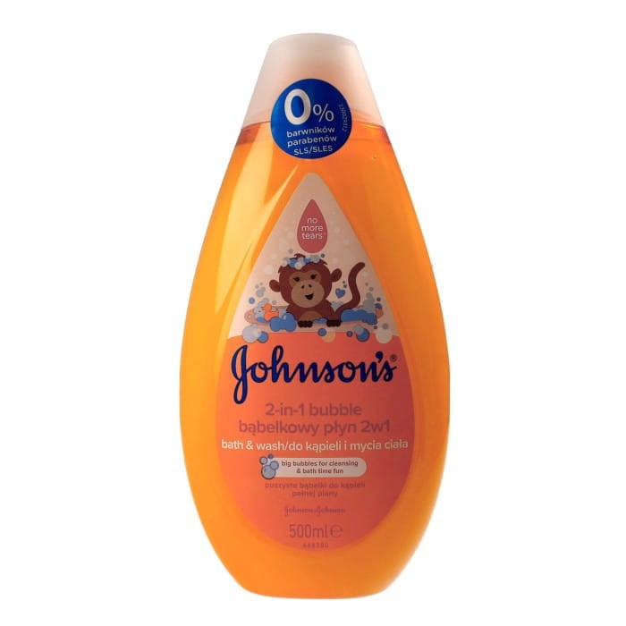 Johnson`s Baby Bubble Bąbelkowy Płyn do kąpieli 2w1 dla dzieci  500ml