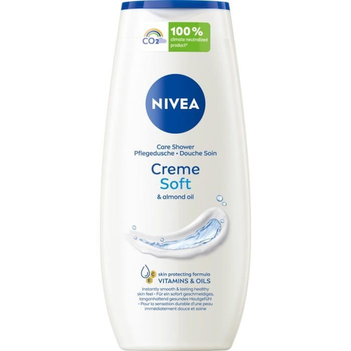 NIVEA Care Shower Kremowy żel pod prysznic z olejkiem migdałowym Creme Soft 250 ml