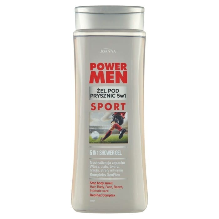 JOANNA Power Men Żel pod prysznic 5w1 Sport - DeoPlex 300 ml