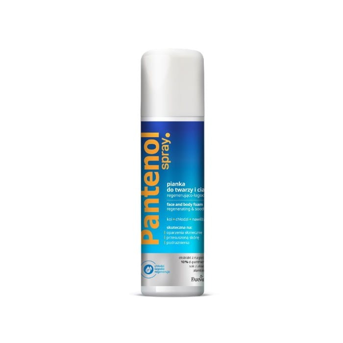 FARMONA Pantenol Pianka do twarzy i ciała regenerująco-łagodząca w sprayu 150 ml