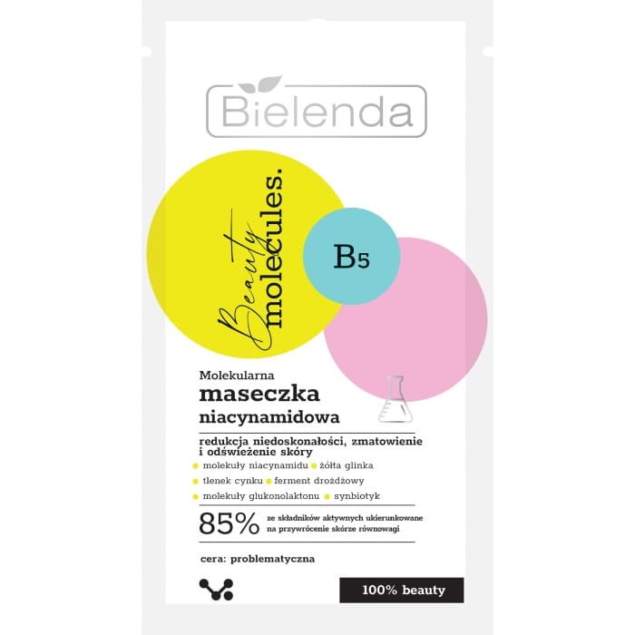 BIELENDA BEAUTY MOLECULES Molekularna Maseczka niacynamidowa 8 g