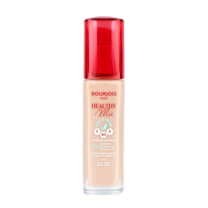 Bourjois Podkład do twarzy Healthy Mix Clean&amp;Vegan - nr 53W Light Beige  30ml