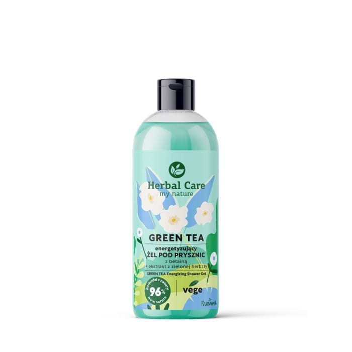 HERBAL CARE Green Tea Energetyzujący żel pod prysznic z betainą i zieloną herbatą 500 ml