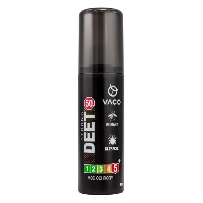 VACO STRONG DEET 50 Płyn na kleszcze,komary i meszki  80ml