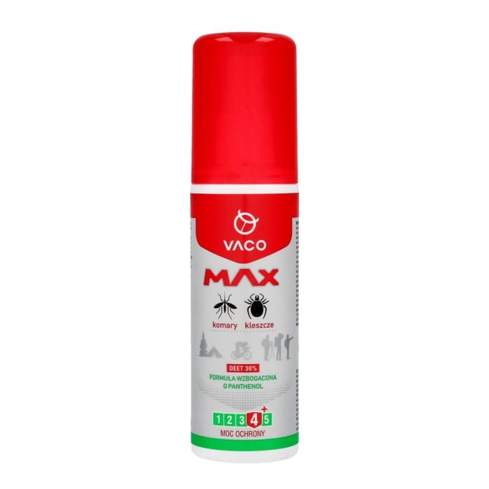 VACO MAX Płyn na komary i kleszcze DEET 30%  80ml