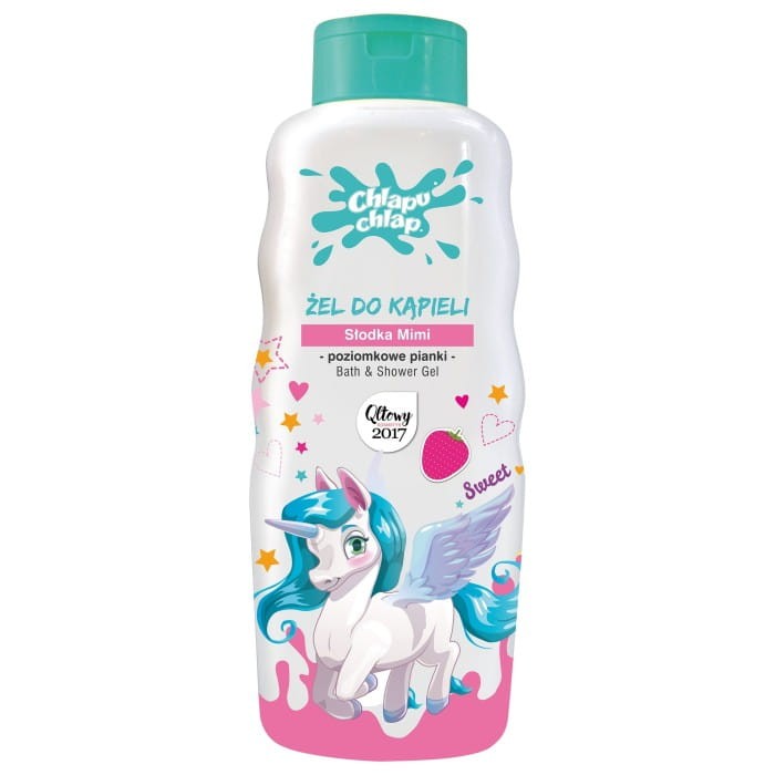 CHLAPU CHLAP Żel do kąpieli Słodka Mimi - poziomkowe pianki 710ml