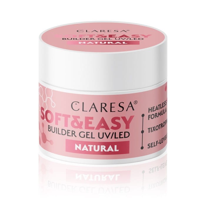 CLARESA Żel budujący do paznokci Soft&amp;Easy Builder - Natural 12g
