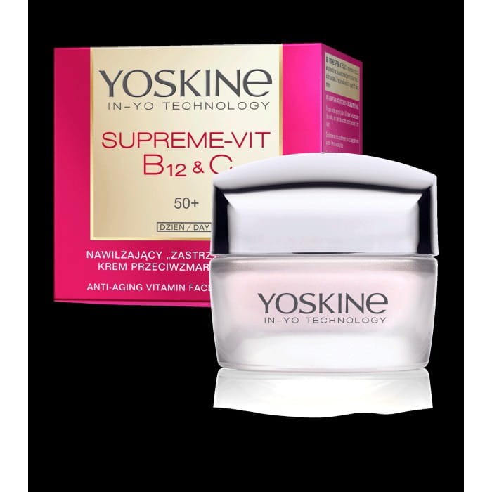 YOSKINE Supreme Vit B12 &amp; C 50+ Nawilżający krem przeciwzmarszczkowy na dzień 50 ml