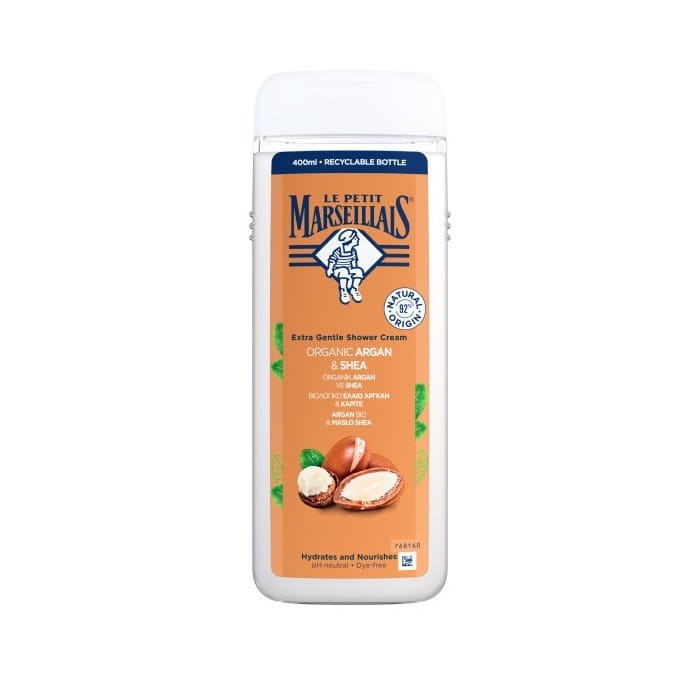 LE PETIT MARSELLAIS Kremowy Żel pod prysznic Bio Argan &amp; Masło Shea 400ml