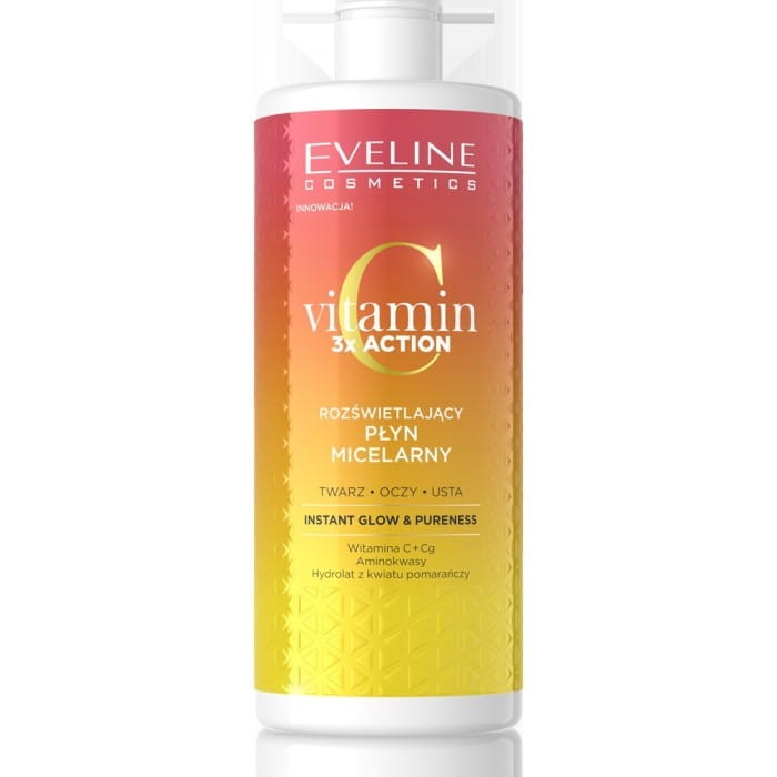 EVELINE Vitamin C 3x Action Rozświetlający płyn micelarny 500 ml