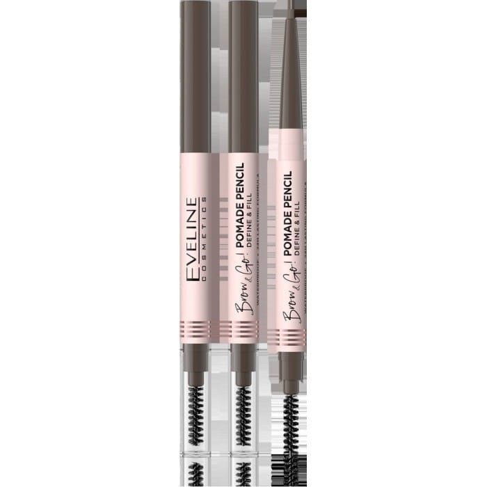EVELINE Brow &amp; Go Pomada do brwi w kredce - Taupe