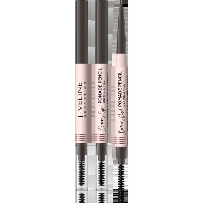 EVELINE Brow &amp; Go Pomada do brwi w kredce - Dark Brown