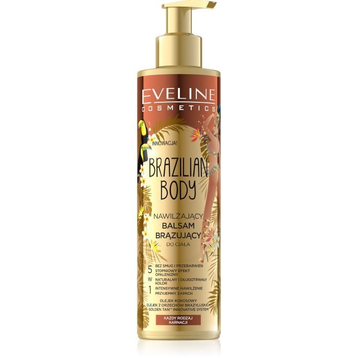EVELINE Brazilian Body Nawilżający balsam brązujący do ciała 5w1 200 ml