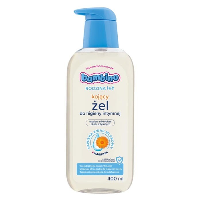 BAMBINO Rodzina Kojący żel do higieny intymnej z ekstraktem z nagietka 400 ml