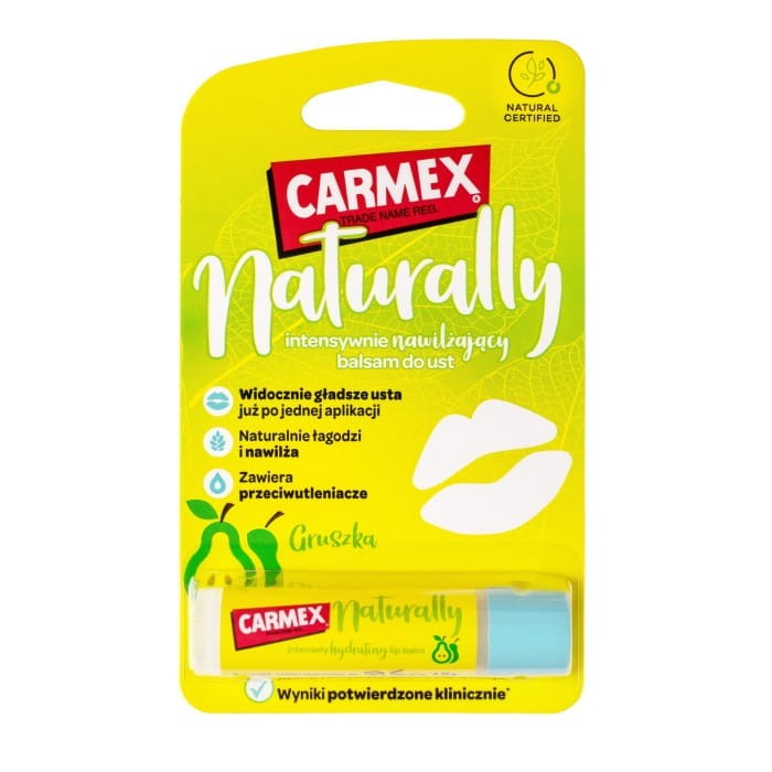 CARMEX Naturally Intensywnie Nawilżający Balsam do ust - Gruszka 4.25g