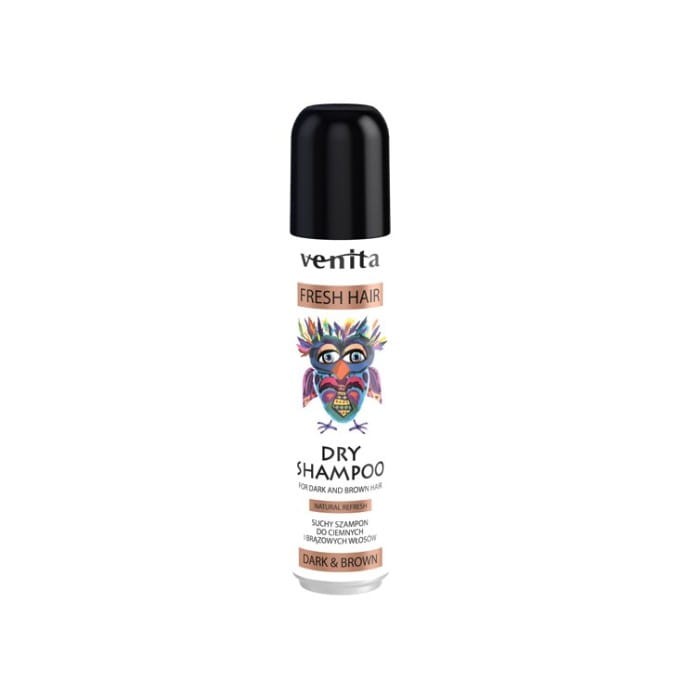 VENITA Fresh Hair Suchy Szampon do ciemnych i brązowych włosów - Dark&amp;Brown 75ml