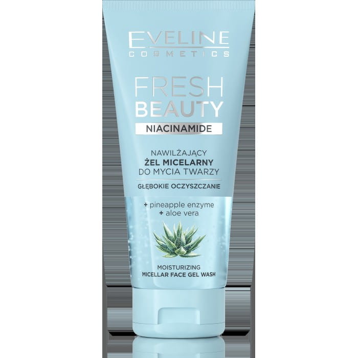 EVELINE Fresh Beauty Nawilżający żel micelarny do mycia twarzy z niacynamidem 150 ml