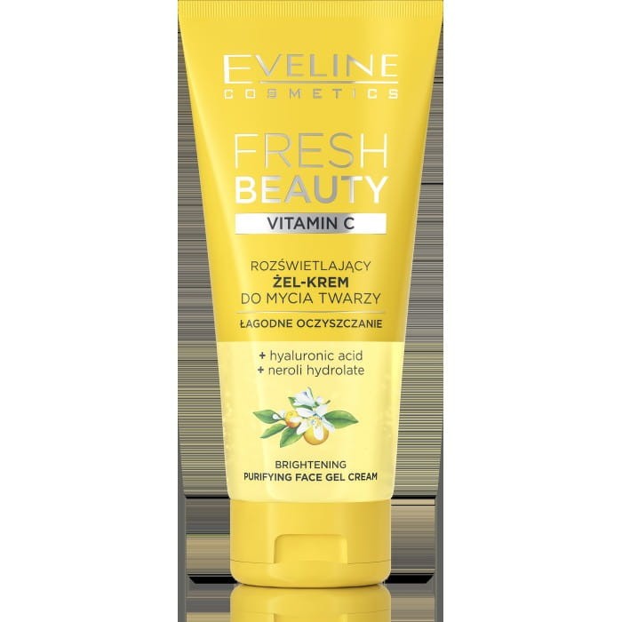 EVELINE Fresh Beauty Rozświetlający żel-krem do mycia twarzy z witaminą C 150 ml
