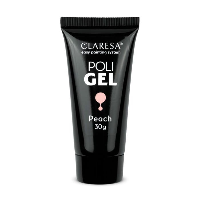 CLARESA Żel budujący do paznokci Poli - Peach 30g