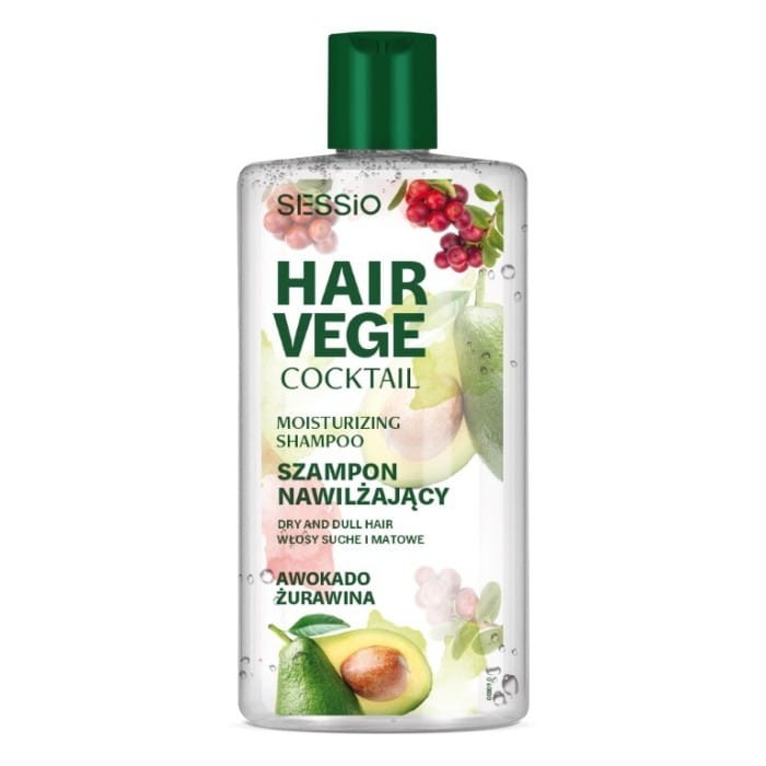 CHANTAL Sessio Hair Vege Szampon nawilżający do włosów - Awokado i Żurawina 300 ml