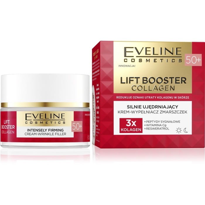 EVELINE Lift Booster Collagen 50+ Silnie ujędrniający krem-wypełniacz zmarszczek 50 ml